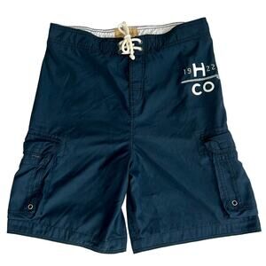Vintage Hollister cargo board shorts swim trunks tie front pockets Y2K l…